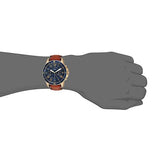 Buy Shop Fossil Grant Sport Chronograph Blue Dial Brown Leather Strap Watch for Men - FS5268 USA Online