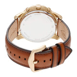 Buy Shop Fossil Grant Sport Chronograph Blue Dial Brown Leather Strap Watch for Men - FS5268 USA Online