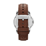 Buy Shop Fossil Grant Twist Multi-Function White Dial Brown Leather Strap Watch for Men - ME1144 USA Online