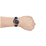 Fossil Grant Twist Multifunction Blue Dial Blue Leather Strap Watch for Men - ME1162