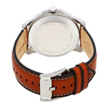Buy Shop Fossil Grant Twist Multifunction Blue Dial Brown Leather Strap Watch for Men - ME1161 USA Online