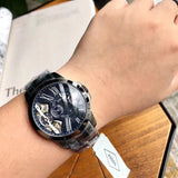 Buy Shop Fossil Grant Twist Multifunction Blue Dial Grey Steel Strap Watch for Men - ME1146 USA Online