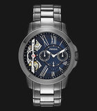 Buy Shop Fossil Grant Twist Multifunction Blue Dial Grey Steel Strap Watch for Men - ME1146 USA Online