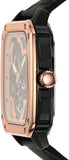 Buy Shop Fossil Inscription Automatic Skeleton Rose Gold Dial Black Leather Strap Watch for Men - BQ2572 USA Online
