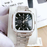Buy Shop Fossil Inscription Multifunction Black Dial Silver Steel Strap Watch for Men - BQ2655 USA Online