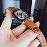 Buy Shop Fossil Inscription Multifunction Silver Dial Brown Leather Strap Watch for Men - BQ2658 USA Online