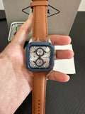 Buy Shop Fossil Inscription Multifunction Silver Dial Brown Leather Strap Watch for Men - BQ2658 USA Online