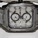 Buy Shop Fossil Inscription Multifunction Silver Dial Grey Steel Strap Watch for Men - BQ2657 USA Online