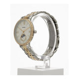 Buy Shop Fossil Jacqueline Analog Moonphase Mother of Pearl White Dial Two Tone Steel Strap Watch for Women - ES5166 USA Online