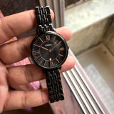 Buy Shop Fossil Jacqueline Black Dial Black Mesh Bracelet Watch for Women - ES3614 USA Online