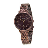 Buy Shop Fossil Jacqueline Brown Dial Brown Steel Strap Watch for Women - ES4100 USA Online