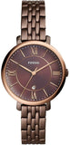 Buy Shop Fossil Jacqueline Brown Dial Brown Steel Strap Watch for Women - ES4275 USA Online