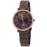 Buy Shop Fossil Jacqueline Brown Dial Brown Steel Strap Watch for Women - ES4275 USA Online