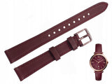 Buy Shop Fossil Jacqueline Burgundy Dial Burgundy Leather Strap Watch for Women - ES4099 USA Online