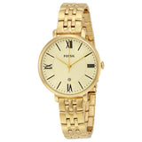 Buy Shop Fossil Jacqueline White Dial Gold Steel Strap Watch for Women - ES3434 USA Online