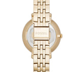 Buy Shop Fossil Jacqueline White Dial Gold Steel Strap Watch for Women - ES3434 USA Online