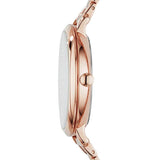 Buy Shop Fossil Jacqueline Rose Gold Dial Rose Gold Steel Strap Watch for Women - ES3665 USA Online