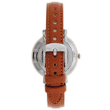 Buy Shop Fossil Jacqueline White Dial Brown Leather Strap Watch for Women - ES3842 USA Online