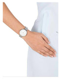 Buy Shop Fossil Jacqueline White Dial Silver Steel Strap Watch for Women - ES3969 USA Online