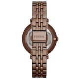 Buy Shop Fossil Jacqueline Brown Dial Brown Steel Strap Watch for Women - ES4275 USA Online