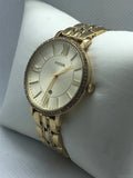 Buy Shop Fossil Jacqueline Gold Dial Gold Steel Strap Watch for Women - ES3547 USA Online