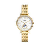Buy Shop Fossil Jacqueline Moonphase Mother of Pearl Dial Gold Steel Strap Watch for Women - ES5167 USA Online