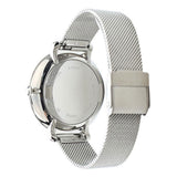 Buy Shop Fossil Jacqueline Mother of Pearl Blue Dial Silver Mesh Strap Watch for Women - ES4322 USA Online