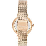 Buy Shop Fossil Jacqueline Mother of Pearl White Dial Gold Mesh Strap Watch for Women - ES4352 USA Online
