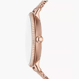 Buy Shop Fossil Jacqueline Mother of Pearl White Dial Gold Mesh Strap Watch for Women - ES4352 USA Online