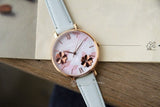 Buy Shop Fossil Jacqueline Multi Colored Dial Blue Leather Strap Watch for Women - ES4813 USA Online