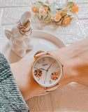 Buy Shop Fossil Jacqueline Multi Colored Dial Blue Leather Strap Watch for Women - ES4813 USA Online