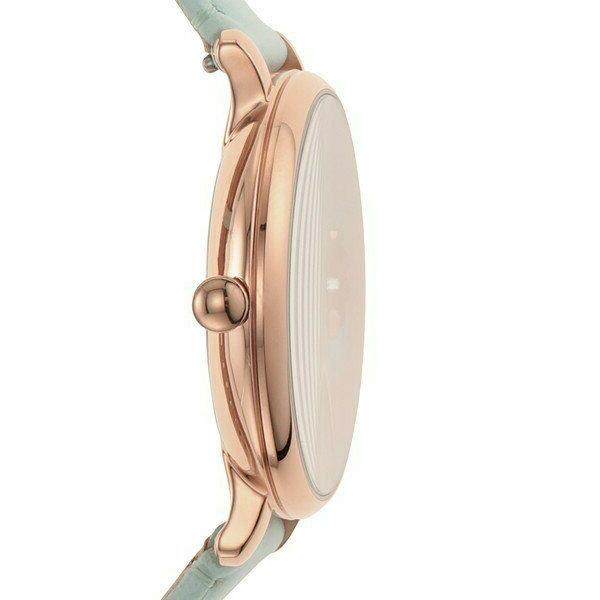 Buy Shop Fossil Jacqueline Multi Colored Dial Blue Leather Strap Watch for Women - ES4813 USA Online