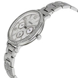Buy Shop Fossil Jacqueline Multi-Function Mother of Pearl Dial Silver Steel Strap Watch for Women - ES3755 USA Online