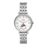Buy Shop Fossil Jacqueline Multifunction Moonphase White Dial Silver Steel Strap Watch for Women - ES5164 USA Online