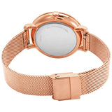 Buy Shop Fossil Jacqueline Quartz Rose Gold Dial Rose Gold Mesh Strap Watch for Women - ES4628 USA Online