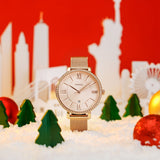 Buy Shop Fossil Jacqueline Quartz Rose Gold Dial Rose Gold Mesh Strap Watch for Women - ES4628 USA Online