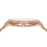Buy Shop Fossil Jacqueline Quartz Rose Gold Dial Rose Gold Mesh Strap Watch for Women - ES4628 USA Online