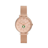 Buy Shop Fossil Jacqueline Quartz Rose Gold Dial Rose Gold Mesh Strap Watch for Women - ES4628 USA Online