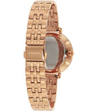 Buy Shop Fossil Jacqueline Rose Gold Dial Rose Gold Steel Strap Watch for Women - ES3435 USA Online