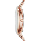 Buy Shop Fossil Jacqueline Rose Gold Dial Rose Gold Steel Strap Watch for Women - ES3665 USA Online