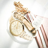 Buy Shop Fossil Jacqueline Rose Gold Dial Rose Gold Steel Strap Watch for Women - ES3667 USA Online