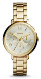 Buy Shop Fossil Jacqueline Rose Gold Dial Rose Gold Steel Strap Watch for Women - ES3667 USA Online