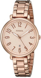 Buy Shop Fossil Jacqueline Rose Gold Dial Rose Gold Steel Strap Watch for Women - ES3970 USA Online