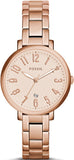 Buy Shop Fossil Jacqueline Rose Gold Dial Rose Gold Steel Strap Watch for Women - ES3970 USA Online