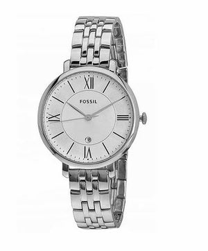 Buy Shop Fossil Jacqueline White Dial Silver Steel Strap Watch for Women - ES3433 USA Online