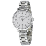 Buy Shop Fossil Jacqueline White Dial Silver Steel Strap Watch for Women - ES3969 USA Online