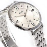 Buy Shop Fossil Jacqueline White Dial Silver Steel Strap Watch for Women - ES3433 USA Online
