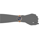 Buy Shop Fossil Jacqueline Three Hand Date Luggage Blue Dial Brown Leather Strap Watch for Women - ES4274 USA Online