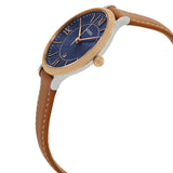 Buy Shop Fossil Jacqueline Three Hand Date Luggage Blue Dial Brown Leather Strap Watch for Women - ES4274 USA Online