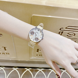 Buy Shop Fossil Jacqueline Three-Hand White Dial Yellow Leather Strap Watch for Women - ES4812 USA Online